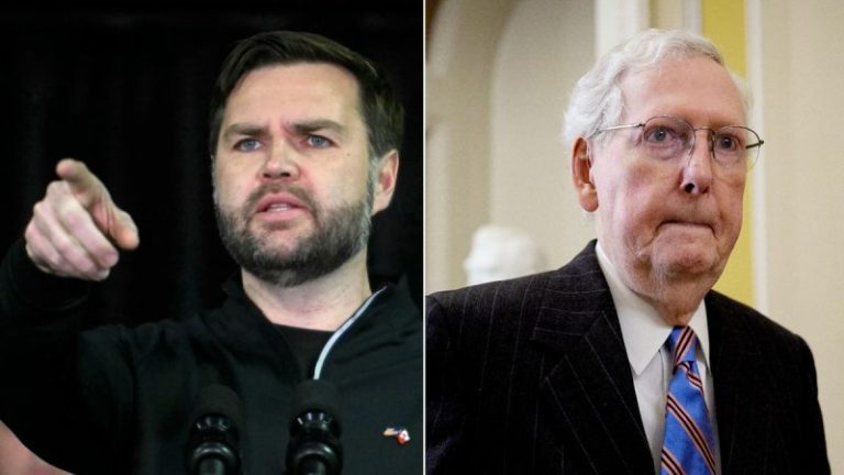 VP Vance blasts McConnell’s vote against Trump Pentagon nominee: ‘Political pettiness’