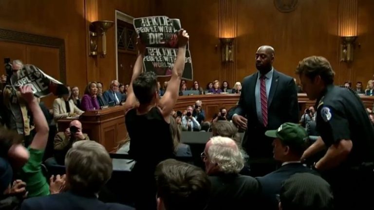 WATCH: RFK Jr Senate hearing disrupted by screaming protesters: ‘RFK kills people with hate’